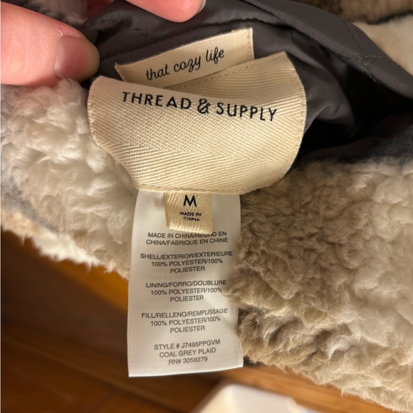 Reversible Thread & Supply Grey and Plaid Vest - Picture 8 of 9